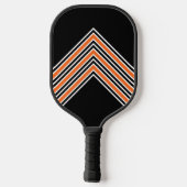 Raquette De Pickleball Nom monographique personnalisé Initiales Orange ré (Verso)