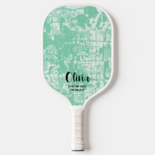 Raquette De Pickleball Nom personnalisé Abstrait moderne Pickleball Paddl