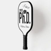 Raquette De Pickleball Nom personnalisé & année Ph.D. (Gauche)