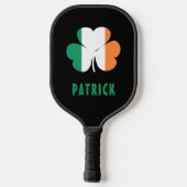 Raquette De Pickleball Nom personnalisé Celtic Irlande Shamrock Drapeau i (Verso)