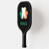 Raquette De Pickleball Nom personnalisé Celtic Irlande Shamrock Drapeau i (Gauche)