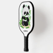Raquette De Pickleball Nom personnalisé Cute Panda (Gauche)