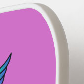 Raquette De Pickleball Nom personnalisé Cute Unicorn (Détail gauche)