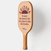 Raquette De Pickleball Nom personnalisé drôle ARIZONA (Gauche)