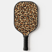 Raquette De Pickleball Nom personnalisé du Motif Leopard Seamless (Verso)