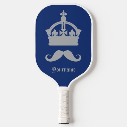 Raquette De Pickleball Nom personnalisé du roi de Moustaches (Recto)