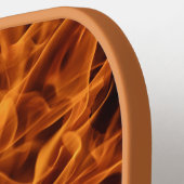 Raquette De Pickleball Nom personnalisé Flames incendie (Détail gauche)