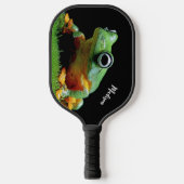 Raquette De Pickleball Nom personnalisé Grenouille (Recto)