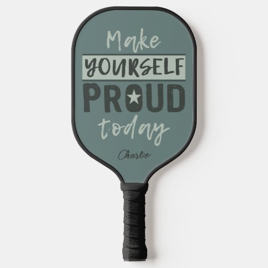 Raquette De Pickleball Nom personnalisé "Make Yourself Froud" (Recto)