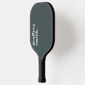 Raquette De Pickleball Nom personnalisé minimal moderne Pickleball Paddle (Gauche)