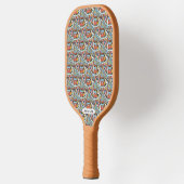 Raquette De Pickleball Nom personnalisé Motif natif (Gauche)