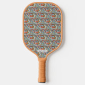 Raquette De Pickleball Nom personnalisé Motif natif (Verso)