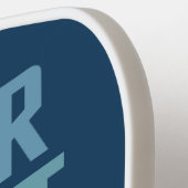 Raquette De Pickleball Nom personnalisé motivant (Détail gauche)