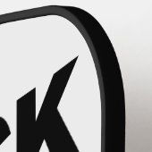 Raquette De Pickleball Nom personnalisé "Mouton noir" (Détail gauche)