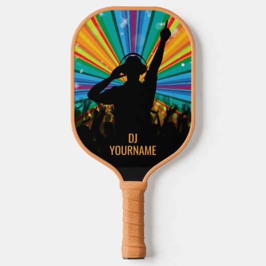 Raquette De Pickleball Nom personnalisé Music DJ (Recto)