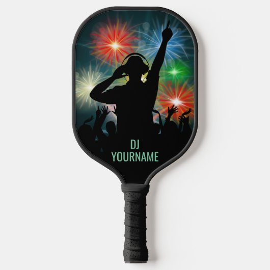 Raquette De Pickleball Nom personnalisé Music DJ (Recto)