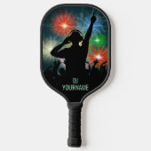 Raquette De Pickleball Nom personnalisé Music DJ (Verso)