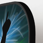 Raquette De Pickleball Nom personnalisé Music DJ (Détail gauche)