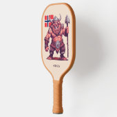 Raquette De Pickleball Nom personnalisé Norwegian Troll (Gauche)