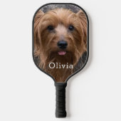 Raquette De Pickleball Nom personnalisé photo (Recto)