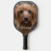Raquette De Pickleball Nom personnalisé photo (Verso)