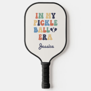 Raquette De Pickleball Nom personnalisé Retro dans mon époque de Pickleba