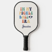 Raquette De Pickleball Nom personnalisé Retro dans mon époque de Pickleba (Verso)