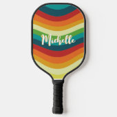 Raquette De Pickleball Nom personnalisé rétroactif (Verso)