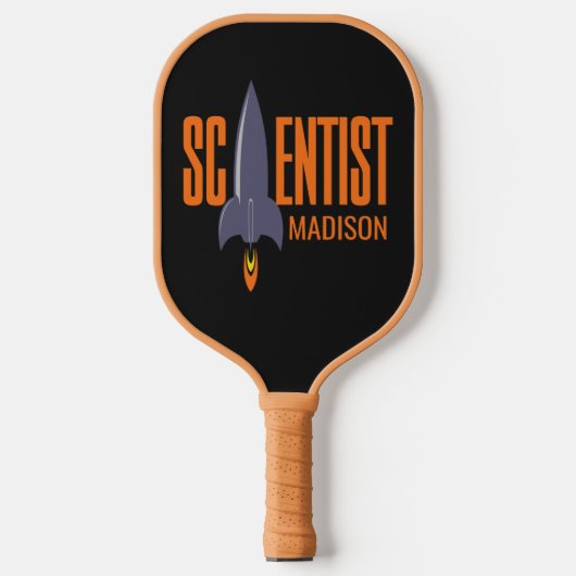 Raquette De Pickleball Nom personnalisé Rocket Scientist (Recto)