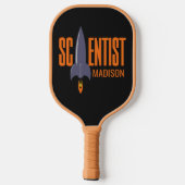 Raquette De Pickleball Nom personnalisé Rocket Scientist (Verso)