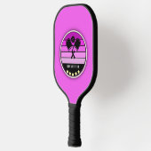 Raquette De Pickleball Nom personnalisé rose (Gauche)