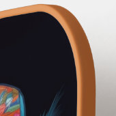 Raquette De Pickleball Nom personnalisé Tropical Vacances Chien (Détail gauche)