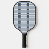 Raquette De Pickleball Nom Plaid bleu moderne Pickleball Paddle (Verso)