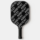 Raquette De Pickleball Nom rétro-moderne gras ou Motif Word (Recto)