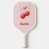Raquette De Pickleball Nom rose arc cerise (Recto)