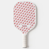 Raquette De Pickleball Nom rose arc cerise (Recto)
