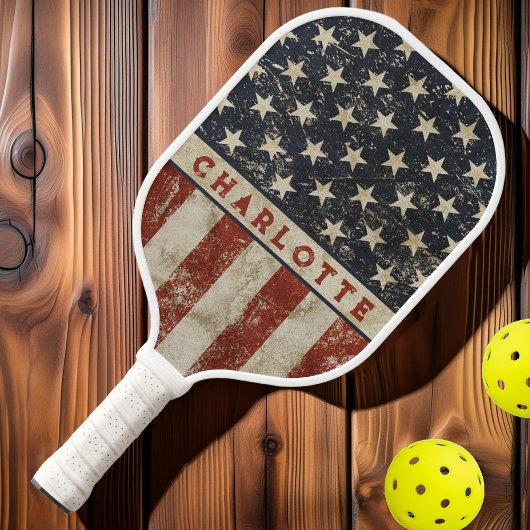 Raquette De Pickleball Nom Vintage américain