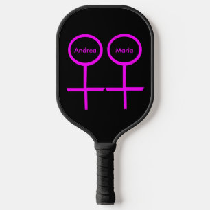 Raquette De Pickleball Noms personnalisés des amoureux lesbiens
