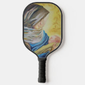 Raquette De Pickleball Notre Dame du Silence tenant le bébé Jésus (Verso)