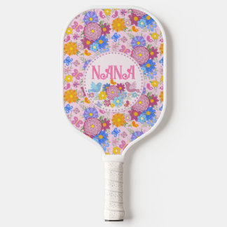 Raquette De Pickleball Nous vous aimons Nana fleurs sauvages BOHO  Person