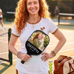 Raquette De Pickleball Nouvelle grand-mère Nom personnalisé Année Photo é