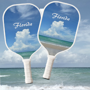 Raquette De Pickleball Nuage de tempête sur mer tropicale