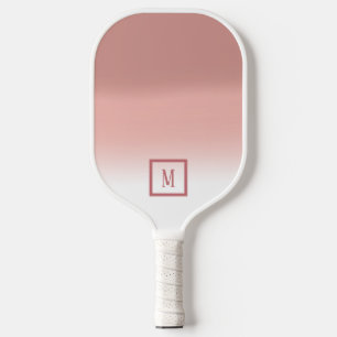 Raquette De Pickleball Nuances de monogramme rose
