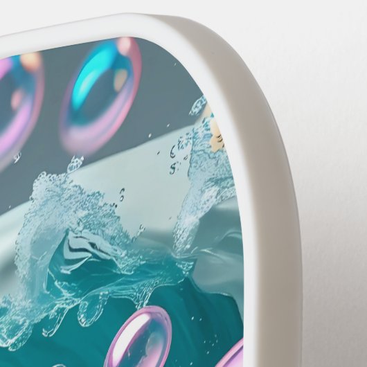 Raquette De Pickleball Ocean Breeze Pickleball - Joli Surf & Seashell Pad (Détail gauche)