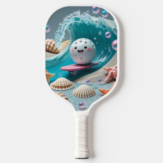 Raquette De Pickleball Ocean Breeze Pickleball - Joli Surf & Seashell Pad (Recto)