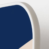 Raquette De Pickleball Ocean Sun Fall Across Striping with Name (Détail gauche)