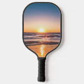 Raquette De Pickleball Ocean Sunset Tropical Holiday (Verso)