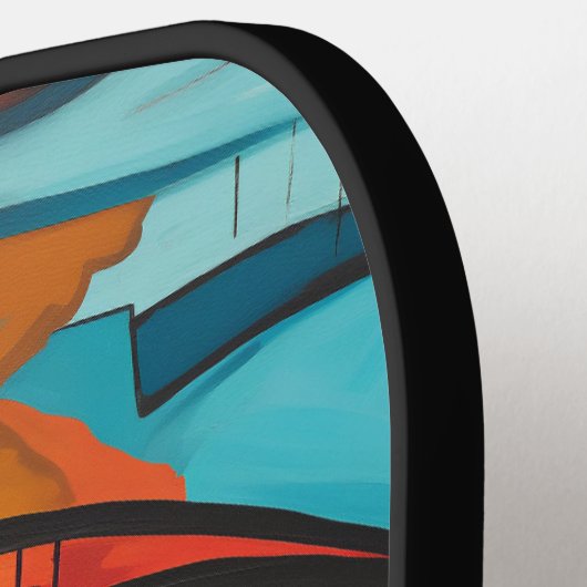 Raquette De Pickleball Oeil Valentine Coeur Amour Art Déco (Détail gauche)