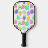 Raquette De Pickleball Oeufs de Pâques et contours (Verso)
