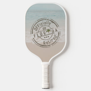 Raquette De Pickleball Officiellement retraité en Floride Tropical Beach 